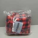 Christmas Buffalo Plaid Scarves Bulk Red Black Plaid and Red 59 x 10 Inches Soft Warm Winter Scarves for Women Men