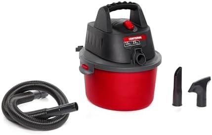 CRAFTSMAN CMXEVBE17250 2.5 Gallon 2.5 Peak HP Wet Dry Vac, Portable Shop Vacuum Wet and Dry with Filter Bag, Hose and Attachments for Cleaning in The Home