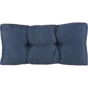 Klear Vu The Gripper Non-Slip Tufted Bench Cushion for Indoor Furniture, Assembled in USA, Entryway Storage, Bay Window, Corner Nook or Piano Seat, 30 Inches, Solid Indigo