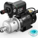 CHB Multistage Centrifugal Water Booster Pump for Whole House – 1HP, 110V/60Hz, Max Flow 105 GPM, High Flow for Multiple Bathrooms, Commercial & Farm Use (CHB2-4)