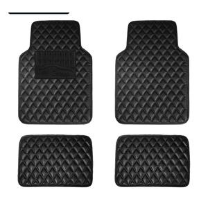 FH Group Floor Mats - Faux Leather Floor Mats for Cars, Universal Fit Automotive Floor Mats, All Purpose Car Floor Mats, PU Leather Protector Mat for Most Sedan, SUV, Truck Floor Mats Brown
