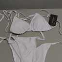 Women Two Piece Swimsuit Sexy Swimwear Halter String Triangle Bikini Sets, S