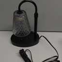 Candle Warming Lamp with Timer : Adjustable Light Level Adjustable Height Flameless and Smokeless Safety Candle Lamps - Jar Candles Home Decoration (Gray)