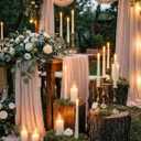 Funtery 48 Pcs Flameless LED Taper Candles Battery Operated Candles Bulk Realistic LED Candlesticks Flickering for Wedding Church Graduation Party Home Decor(Ivory,Classic Style)