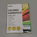 50 Sheets 8.5" X 11" Colored Cardstock, 50 Assorted Colors Construction Paper Card Stock Printer Paper for Printing, Card Making, DIY Crafts,School Supplies,Party Decorations (180GSM/65LB)