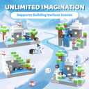 Magnetic Blocks - 138 PCS Magnetic Building Blocks Set with 3 Light-Up Blocks, STEM Construction Cubes Toys for Kids, Toddler Sensory Stacking Toys, Christmas Birthday Gift for Boys and Girls Ages 3+