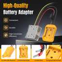 20V to 12V Step Down Converter Compatible with DeWalt 20V Battery, DC Voltage Regulator 12V 20A 240W Automatic Buck Converter with 30A Fuse & Wire Terminal