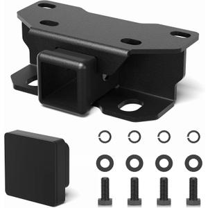 Tow Hitch Receiver Fits for Lexus GX460 2010-2024 - Class 3 Trailer Hitch with 2-Inch Receiver, Rear Bumper Towing Kit with Cover, Black Powder-Coated Steel