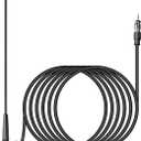 Anina 16 Inch AM/FM Universal Top/Side Mount Antenna for Vehicle Truck Boat ATV UTV RV Motorcycle, 16" Car Radio Aerial Replacement Mast w/Mount Base and Extension Cable for Stereo Receiver Head Unit