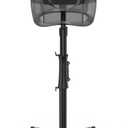 TASALON Ionic Hooded Hair Dryer, Gray - Professional Bonnet Hair Dryer for Home and Salon with 3 Temperature Settings, Portable, Lightweight, Adjustable Height and Wheels, 1000W, 120V AC, 60 Min Timer