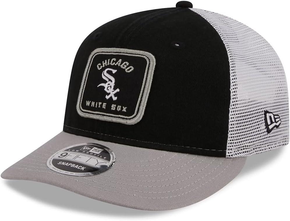 New Era Chicago White Sox 9FIFTY Low Profile Squared Patch Classic Trucker Cap, Hat