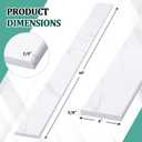 White Marble Threshold 4x48x5/8 Inch Marble Window Sill Shower Curb Top Tile Door Transition Bathroom Vanity Backsplash for Shower Pan System Jambs Fireplaces(Classic Style)