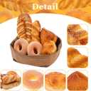 6 Pcs Fake Breads Realistic Faux Baguette Doughnut Prop for Food Display,Artificial French Fake Croissant Bread for Bakery Kitchen Home Dcor