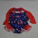 swimsobo Girls 3-Piece Swimsuit Long Sleeve Rash Guard Tankini Sets UPF Sun Proction Bathing Suit 3-10T (5T)