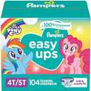 Pampers Training Pants - Easy Ups Girls & Boys - Size 4T-5T, 104 Count, My Little Pony Potty Underwear (Packaging May Vary)