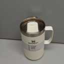 STANLEY Everyday Camp Mug | Drink Through Lid | Cup for Coffee, Tea and Drinks | Insulated Stainless Steel Coffee Mug | BPA-Free (24 Ounces, Cream Gloss)