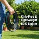 100FT Lightweight Garden Hose – Kink-Resistant, Flexible, High-Pressure Hose for Outdoor Watering, Lawn Care, Garden, and Car Cleaning