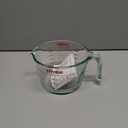 Pyrex 4-Cup Glass Measuring Cup For Baking and Cooking, Dishwasher, Freezer, Microwave, and Preheated Oven Safe, Essential Kitchen Tools (Clear)