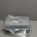 BTSKY 3-Layer Plastic Dividing Storage Box Craft Organizer and Storage with Adjustable Spacers Portable Handled Art Supply Organizer Multipurpose Home Utility Box for Medicine Sewing(Haze Green)