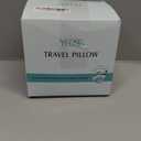 YFONG Travel Pillow for Long Flight Airplane, Head Strap Combo with 3D Contoured Sleep Eye Mask, Neck Pillow for Travel Essential, 360 Support Memory Foam Headrest, Prevent Bobbing, Drawstrap - Black