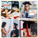 24 PCS Graduation Acrylic Inspirational Awards 2025 Appreciation Congrats Trophies Gift High School College Keepsake for Graduation Party Favors Decorations