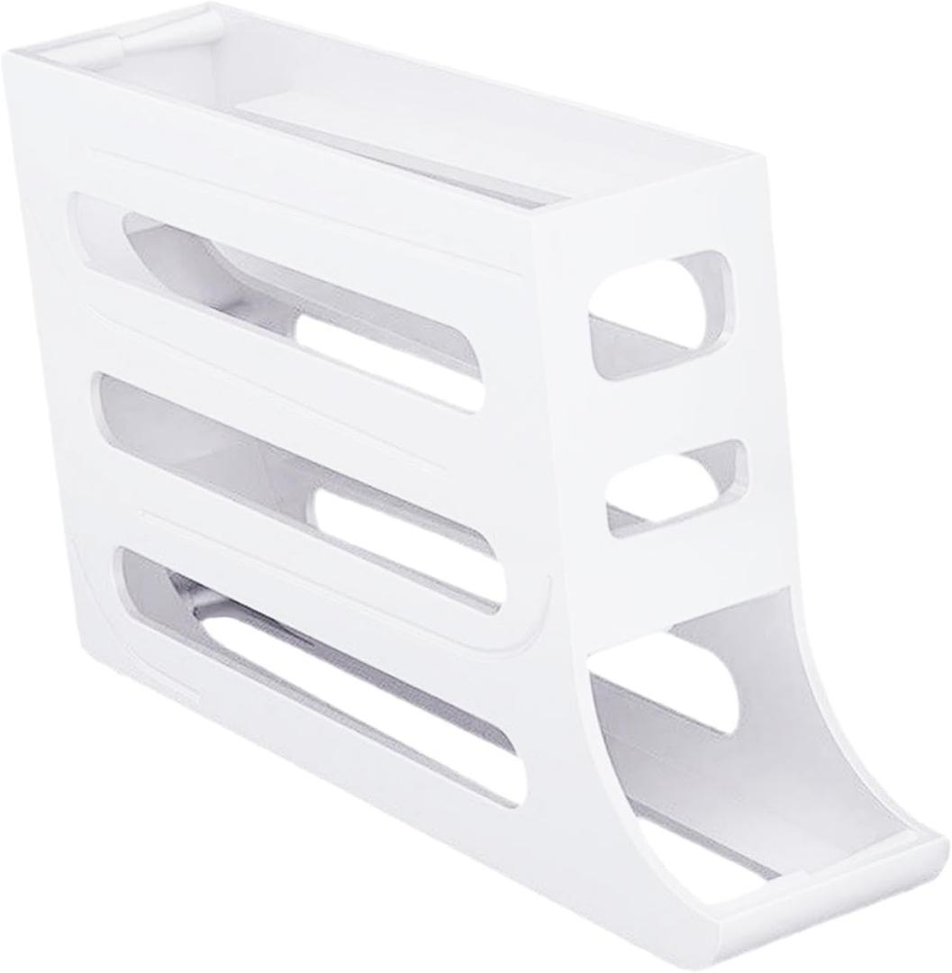 Egg Holder Egg Dispenser Slide Egg Storage Box Egg Storage Container Egg Rack 30 Eggs for Kitchen Home Use Tools Dessert Shop, Clear