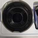 Hupoaf Bluetooth Shower Speaker, Bluetooth Speaker 5.3, 6D Sound, Portable Speaker with Suction Cup/Hook, IPX7 Waterproof, with LED Light/Time Display, for Outdoor/Party/Bathroom//Kayak/Gift (Black)