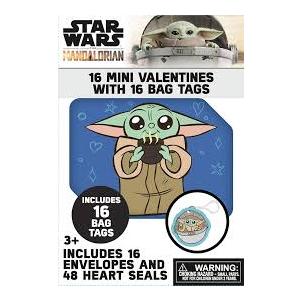 Star Wars 16 Mini Valentines With 16 Bag Tags 2 Pack