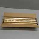 Gold Curtain Rods, Room Darkening Rod for Windows 48 to 90 Inches(4-7.5Ft), Wrap Around Curtain Rods, Heavy Duty Blackout Drapery, Modern Decorative Window Treatment Rod, Gold