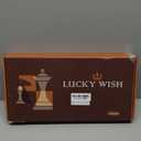 15'' Walnut Chess Set with Storage Board for Adults & Children, 2 Players