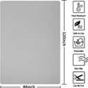 Extra Large Silicone Mat,Silicone Mats for Kitchen Counter Island Dinner Table Countertop Protector Heat Resistant Mat (120 x 48, Grey)