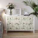 Simon&Siff Vintage Wallpaper Peel and Stick Beige Floral Contact Paper Wildflowers Botanical Wall Paper Removable Renter Friendly Wallpaper 17.3in x 9.8ft