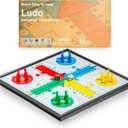 Ludo Magnetic Folding Travel Board Game Set - 9.75 Inches