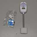 HSLGOVE Soil Test Kit, 7-in-One Soil Moisture Meter/Soil PH Meter/Fertility, Dual Screen Soil Tester w/Digital Soil Temp/Air Temp&Humidity for Plants Gardening,Lawn,Farm Indoor&Outdoor-Lvory White