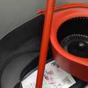 O-Cedar EasyWring Microfiber Spin Mop, Bucket Floor Cleaning System, Red, Gray, Standard