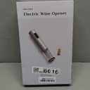 Secura Electric Wine Opener, Automatic Electric Wine Bottle Corkscrew Opener with Foil Cutter, Rechargeable (Stainless Steel)