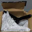 6 inch Matte Black Metal Furniture Legs Set of 4, Triangle Metal Furniture Feet, DIY Replacement for TV Stand, Sofa, Dresser, Cabinet, Vanity (Black)