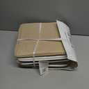 OrganiHaus 11x11 Cube Storage Bins 4 Pack, Foldable Cube Storage Organizer w/ Rope Handles, Collapsible Fabric Bins for Toys, Clothes & Closet Organization, Fabric Square Baskets - Beige/White