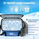 Ice Machine for Knee After Surgery with Inflatable Leg Elevation Pillow, Portable Cold Therapy Machine with Timer & Compression Pad for Hip and Knee Replacement Recovery