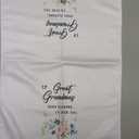 Best Great Grandma Ever Floral Absorbent Kitchen Towels Dish Towels Dish Cloth,Grandma Mother's Day Hand Towels Tea Towel for Bathroom Kitchen Decor,Grandma Gifts