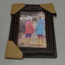 CORE ART 4x6 Picture Frame, Handmade Wood Rustic Brown Photo Frame, High Definition Semi-tempered Glass Wall or Tabletop Display (4x6 - 1 pack)