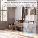 uxcell T-Molding Transition Strips, 9.84 ft x 1.97" (L x W) PVC Floor Flat Divider Strip Self Adhesive Vinyl Flooring Edging Trim for Joining Floor Gaps Doorways, Coffee
