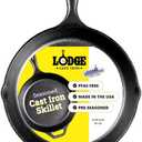 Lodge Seasoned Cast Iron Skillet 10.25 Inches - PFAS-Free, Non-Toxic Cookware - Use with an Oven, Stove, Grill, or Campfire - Naturally Non-Stick & Oven Safe