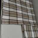 CARRIE HOME Brown Tartan Throw Pillow Covers 24 x 24 Large Pillow Covers Set of 2 Decorative 24x24 Inch Pillow Covers for Winter Holiday, Brown (Brown Farmhouse Plaid)