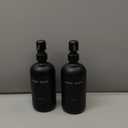 Matte Black Soap Dispenser Set, Kitchen Soap Dispenser Set with Black Stainless Steel Pump, Perfect for Kitchen Decor and Accessories. (Black)