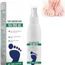 Foot Sanitizer Spray with Tea Tree Oil, Tea Tree Oil Feet Sprays, Natural Clear Foot Sanitizer Spray, Quick-Drying & Travel-Friendly