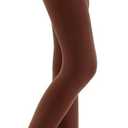 2 x Women's Tights 70D Soft Opaque Control Top High Waist Microfiber Pantyhose with Reinforced Toes (Black, XL)