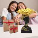 African Statues Tribal Woman Sculpture,9.5" Resin Figure Bust Figurine for Home Decor,Living Room/Table Top/Bookshelf/Coffee Tables(C01CD106)