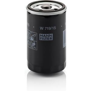 Mann Filter W 719/15 Spin-On Oil Filter Replacement Compatible With BMW 325e (1984-1987), 325i (1987-1991), 325is (1987-1991), 325ix (1988-1991), 528e (1982-1988)