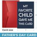 3 x NewEleven Funny Dad Christmas Card from Daughter, Son, Kids  Humorous Card for Daddy, Bonus Dad, Father-in-Law  Great for Fathers Day, Birthday, Just Because  Sentimental Greeting Card